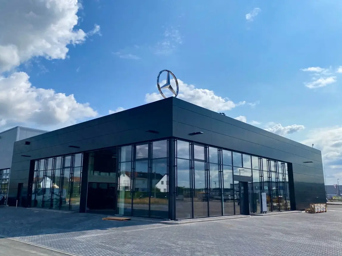 Aluminiumfenster - Referenz Mercedes Niederlassung von Kunzmann