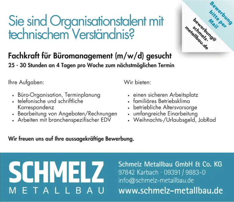 Stellenanzeige Bürokaufleute